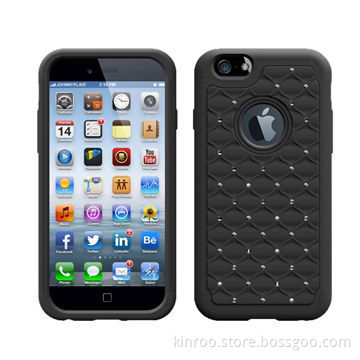 Hybrid Case for iPhone 6 4.7" with Fake Crystal